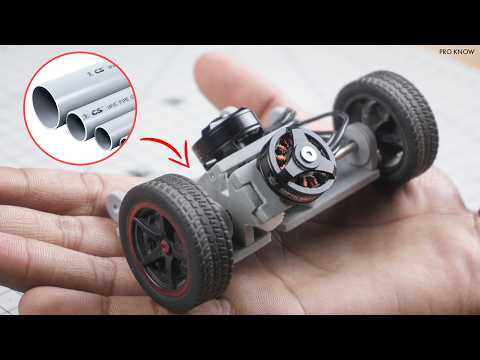 Making a Powerful RC Car from PVC Pipe | 🚀Super Fast 1:18 Scale Brushless Build