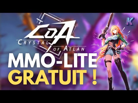 CRYSTAL OF ATLAN 🤩 Nouveau MMORPG Gratuit ! (Gameplay HD FR PC)