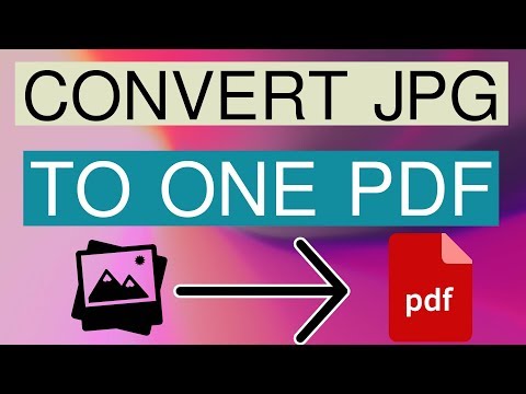 How to convert multiple jpg image to one pdf