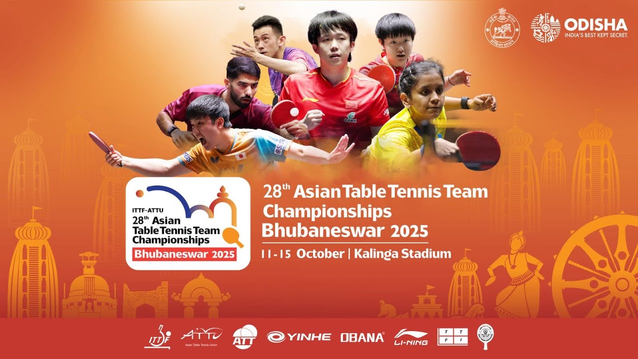 Day 3 Highlights at the 28th Asian Table Tennis Championship in Bhubaneshwar 🏓