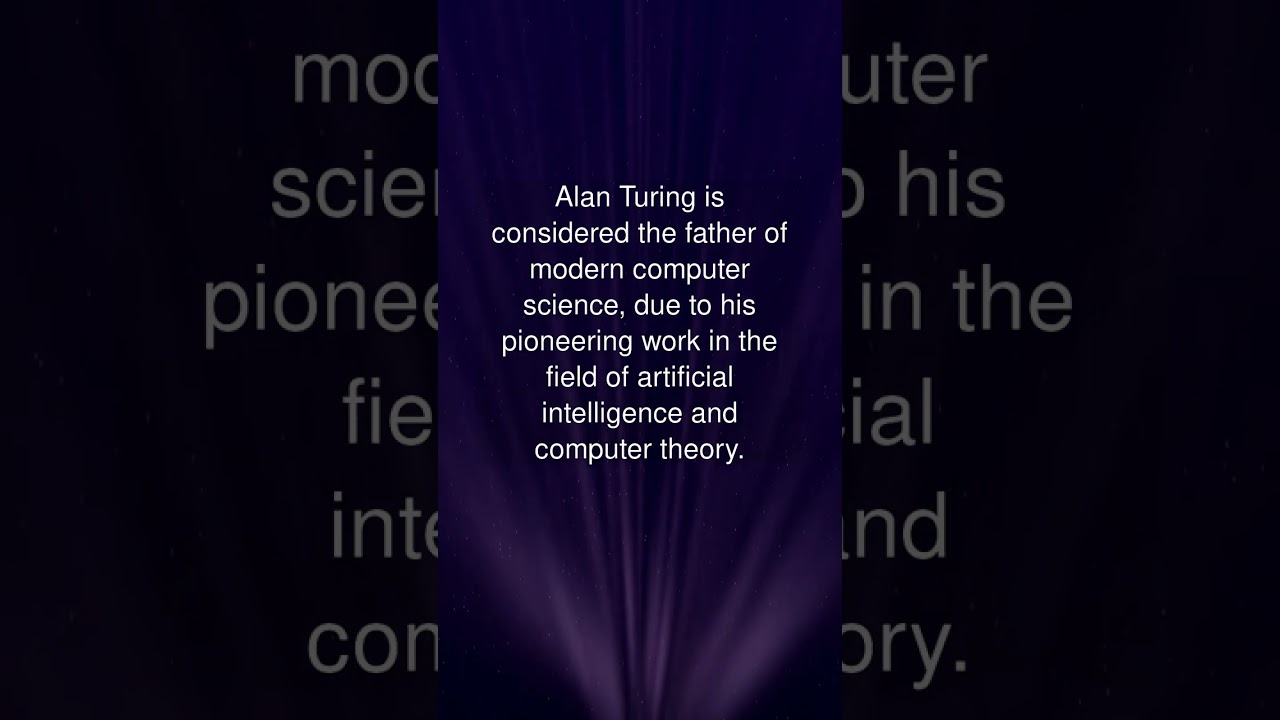 Alan Turing: The Father of Modern Computer Science π»