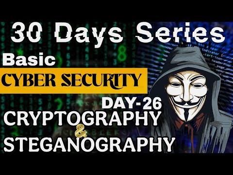 Day 26 - How Hackers Hide Messages with Cryptography & Steganography 🔥 | Cybersecurity Basics!