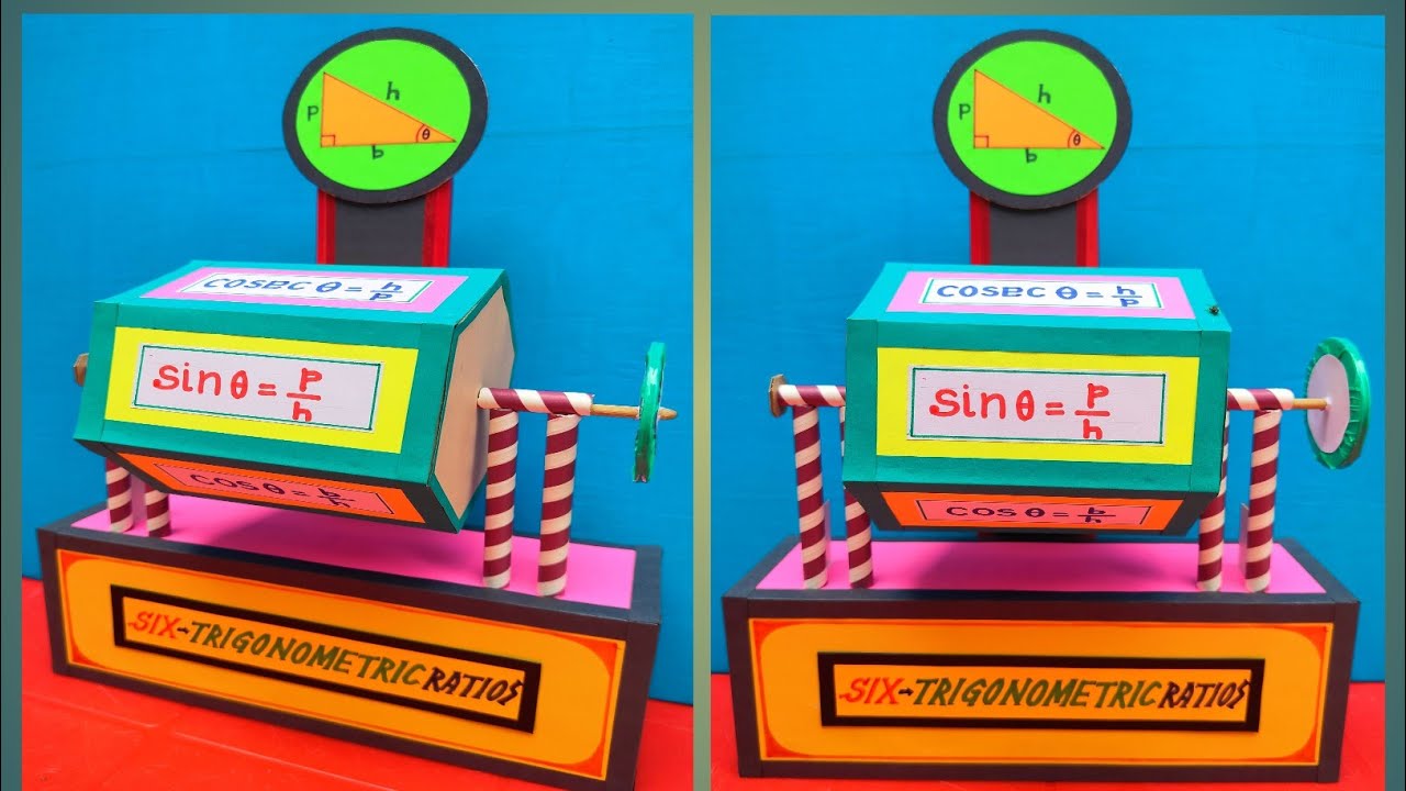 Math TLM six Trigonometric Ratios//Math project//Math working model//Math 3D Model//Geometric TLM.