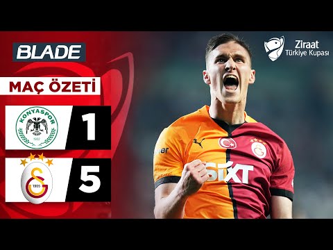 Konyaspor 1-5 Galatasaray | MAÇ ÖZETİ | Ziraat Türkiye Kupası Yarı Final Maçı