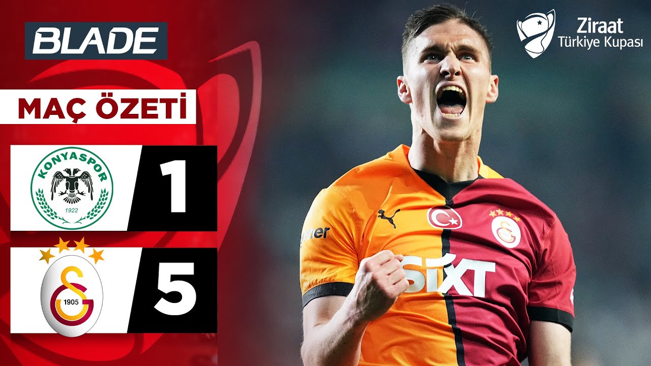 Galatasaray Dominates Konyaspor 5-1 in Ziraat Türkiye Kupası Yarı Final 🎯