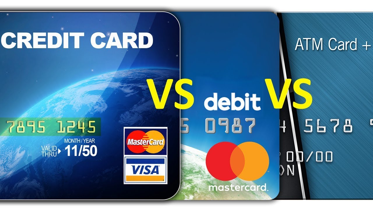 Credit, Debit & ATM Cards: Key Differences