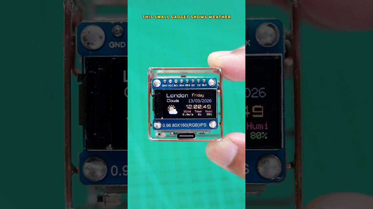 DIY ESP8266 Weather Station with WiFi & TFT Display