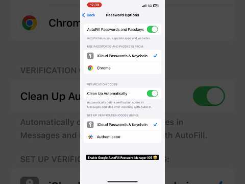 Enable Google Password Manager Autofill iOS #iphone #ios #howto #apple
