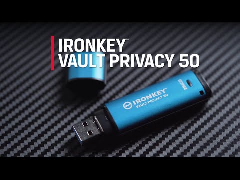 XTS-AES 256-bit Encryption – IronKey Vault Privacy 50 Encrypted USB Drive