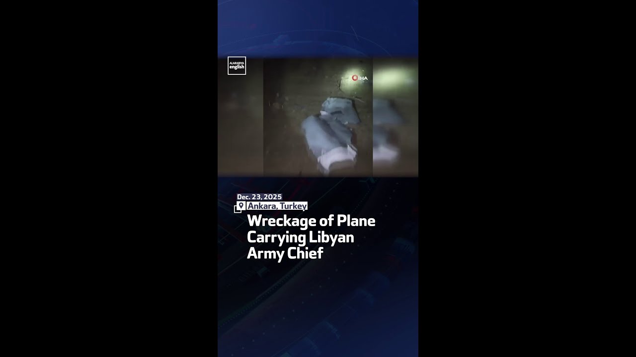 Wreckage of Plane Carrying Libyan Army Chief
