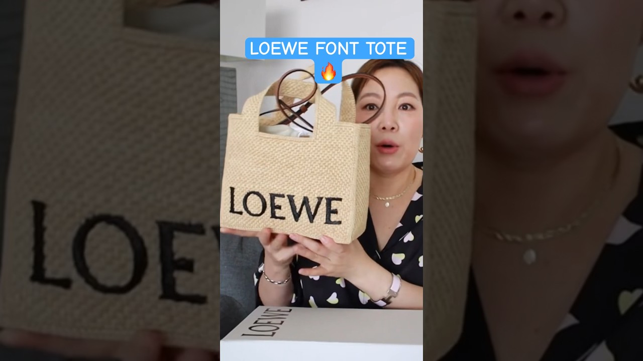 LOEWE Font Tote Bag Unboxing π