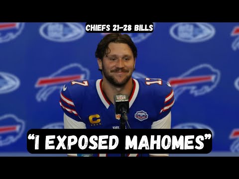 Josh Allen ROASTS Patrick Mahomes after HUGE win - Post Game Interview - Chiefs vs Bills
