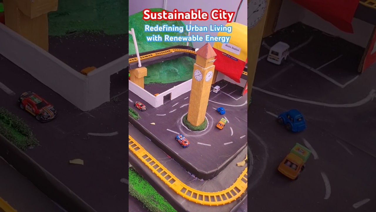 Sustainable City Model with Renewable Energy 🌱