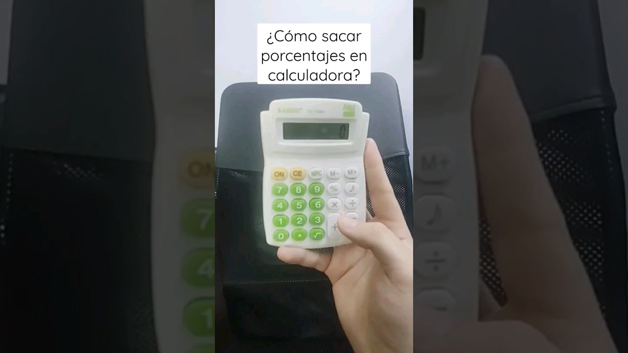 Cómo calcular porcentajes en una calculadora 📱