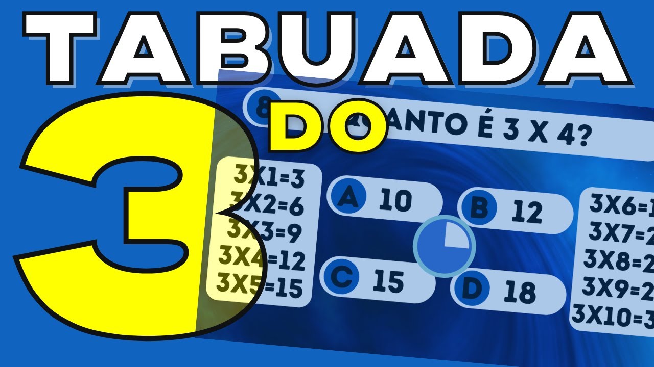 Desafie-se na Tabuada do 3 e Torne-se um Mestre da Multiplicação! 🎯
