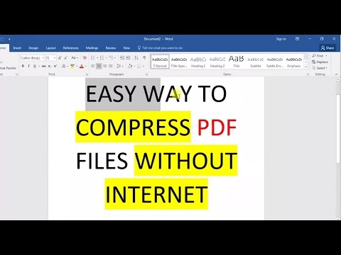 #Easy way to compress PDF files without Internet using MS Word