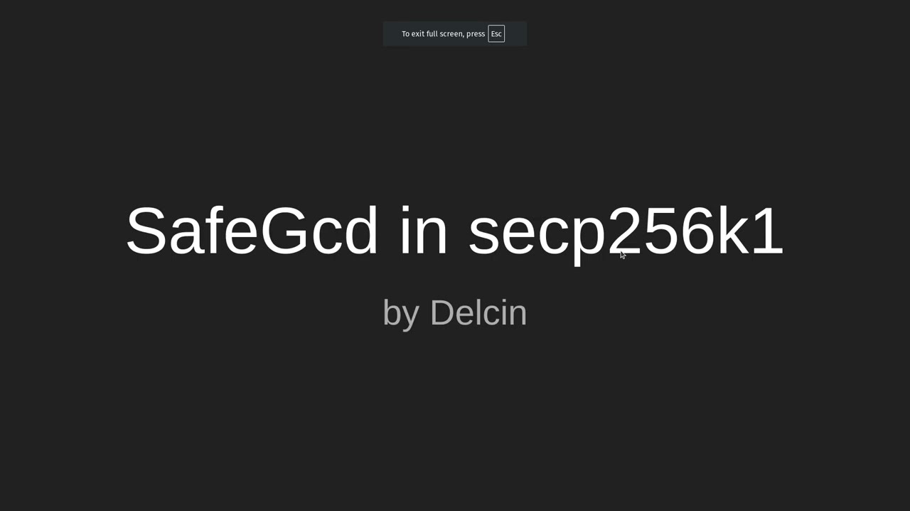 SafeGCD in secp256k1: Enhancing Bitcoin's Security Against Side-Channel Attacks