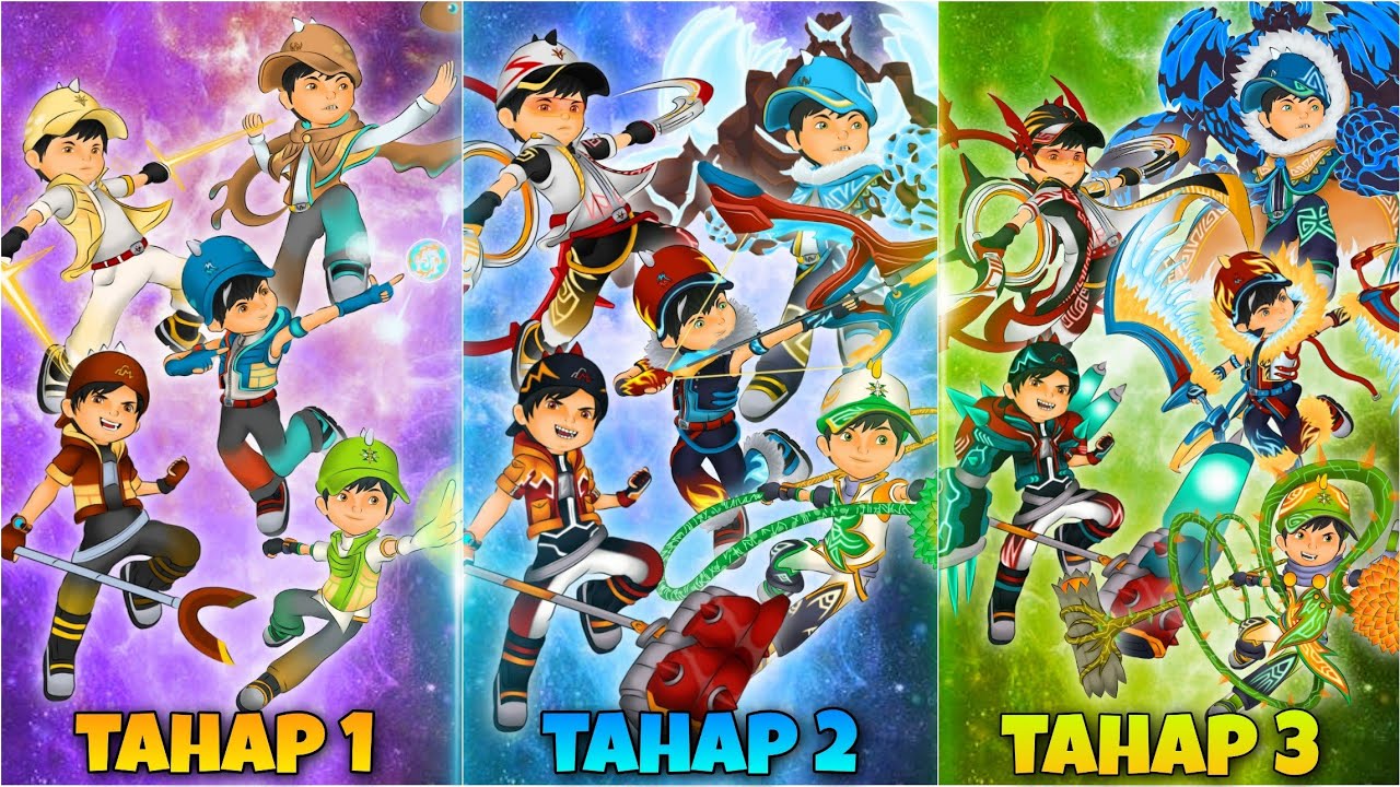 Evolusi Elemental Fusion BoBoiBoy: Tahap 1, 2, dan 3 🔥