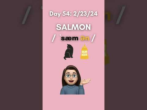 Word of the Day: SALMON #pronunciation #englishvocabulary  #learnenglishpronunciation #learnenglish