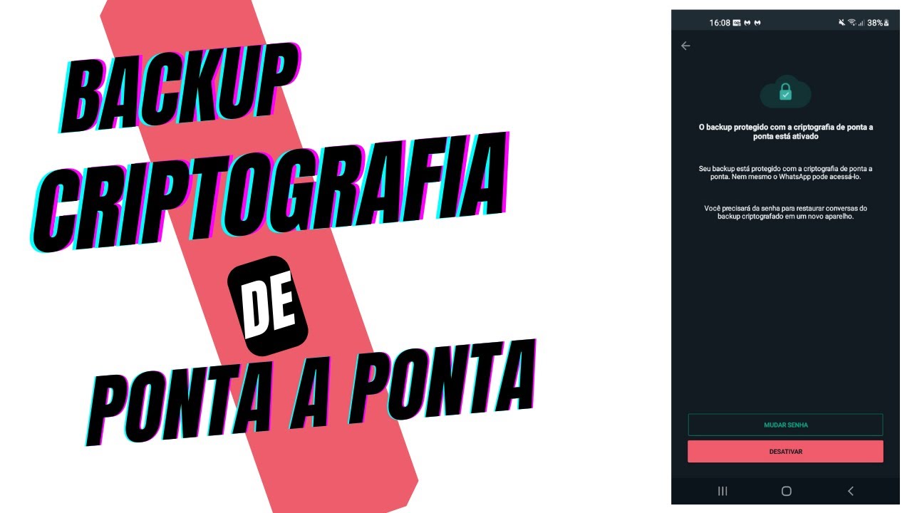 Como Ativar Backup com Criptografia de Ponta a Ponta no WhatsApp Android 🔒