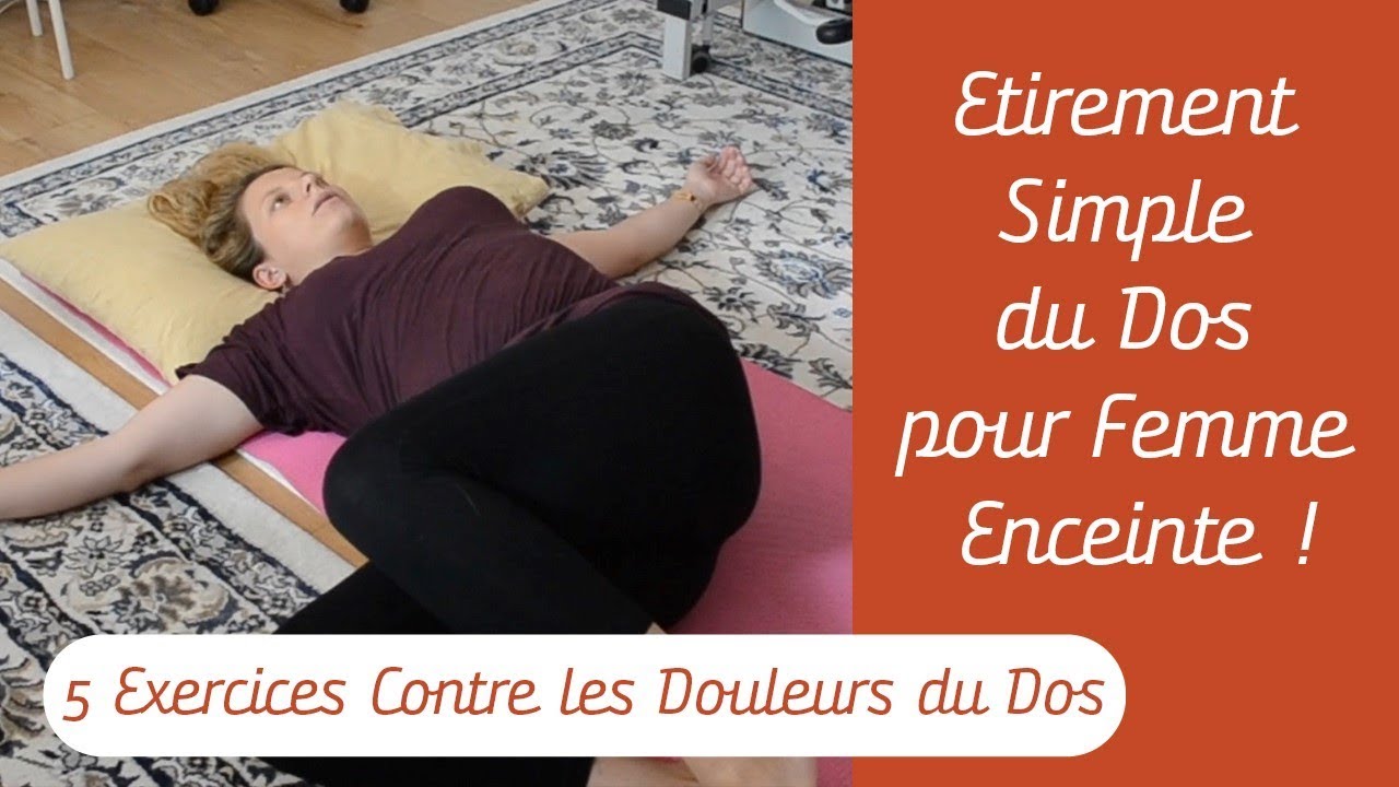 Étirement Dos Facile pour Femmes Enceintes 🤰