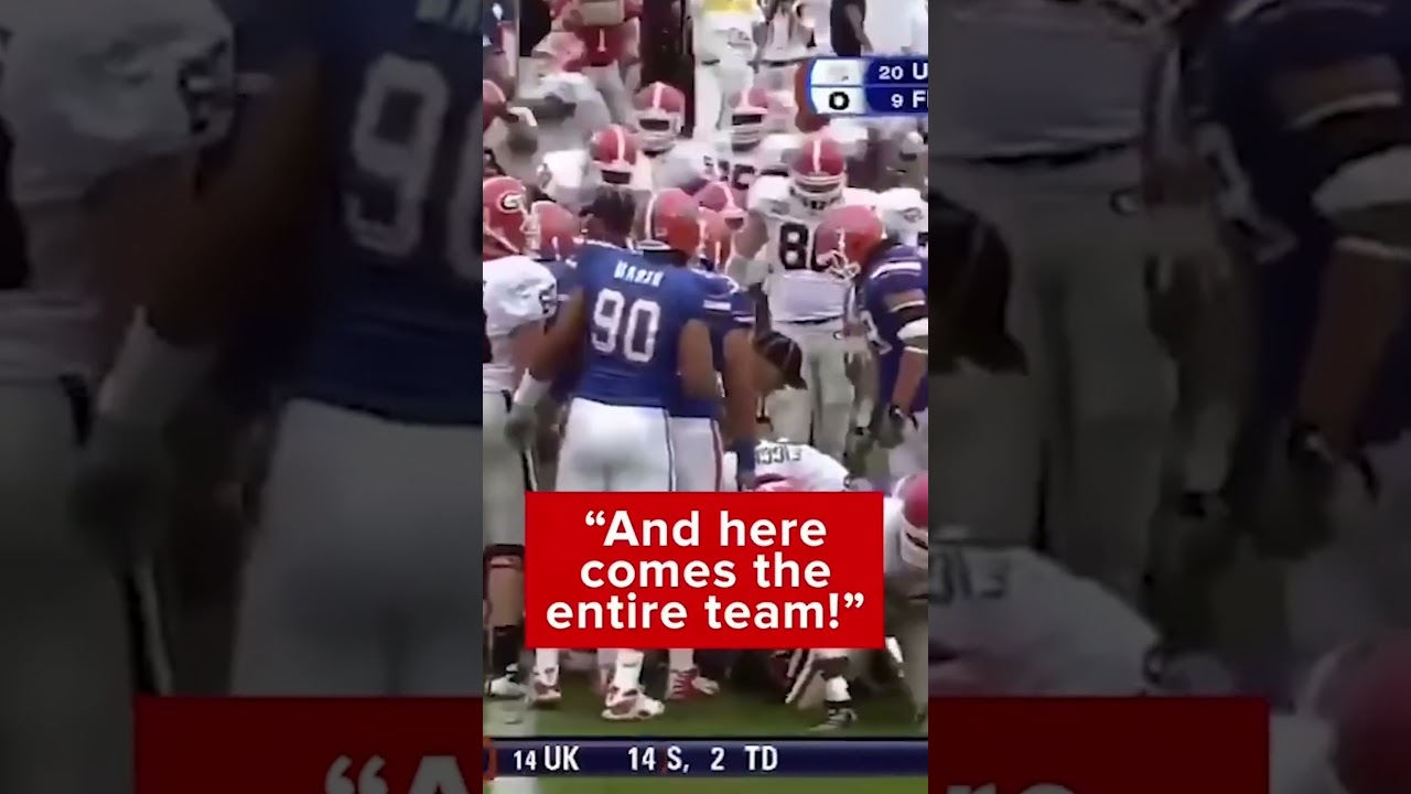 When Georgia's whole team came out to celebrate the first touchdown vs. Florida 😳 #shorts