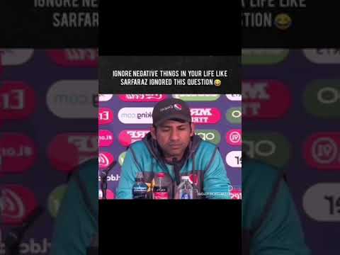 Most Funny Press Conference of Pakistan player Sarfaraz Ahmed😂😂😂