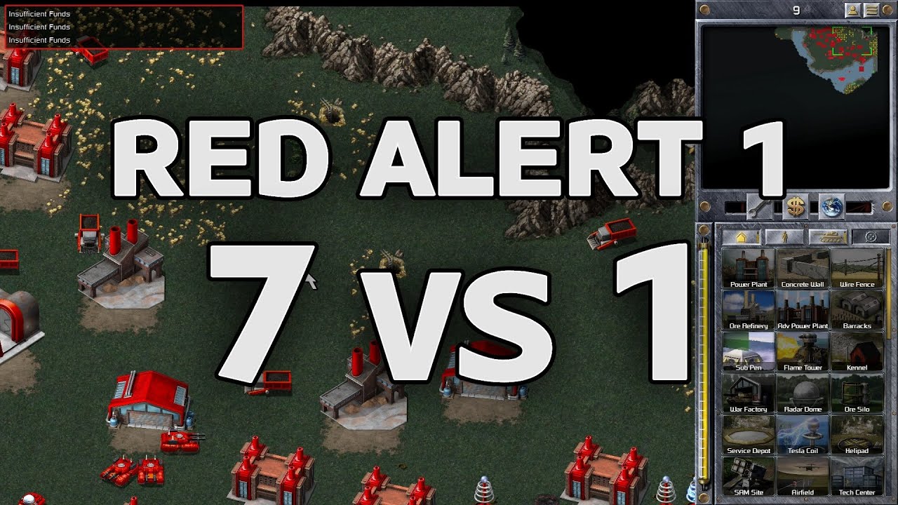 Command & Conquer Remastered | Red Alert 1 (7 vs 1) 🎮