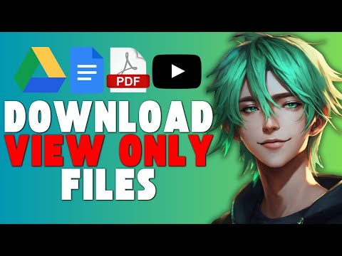 How To Download View-Only Protected Pdf, Doc, Video Files From Google Drive Without Any Extensions