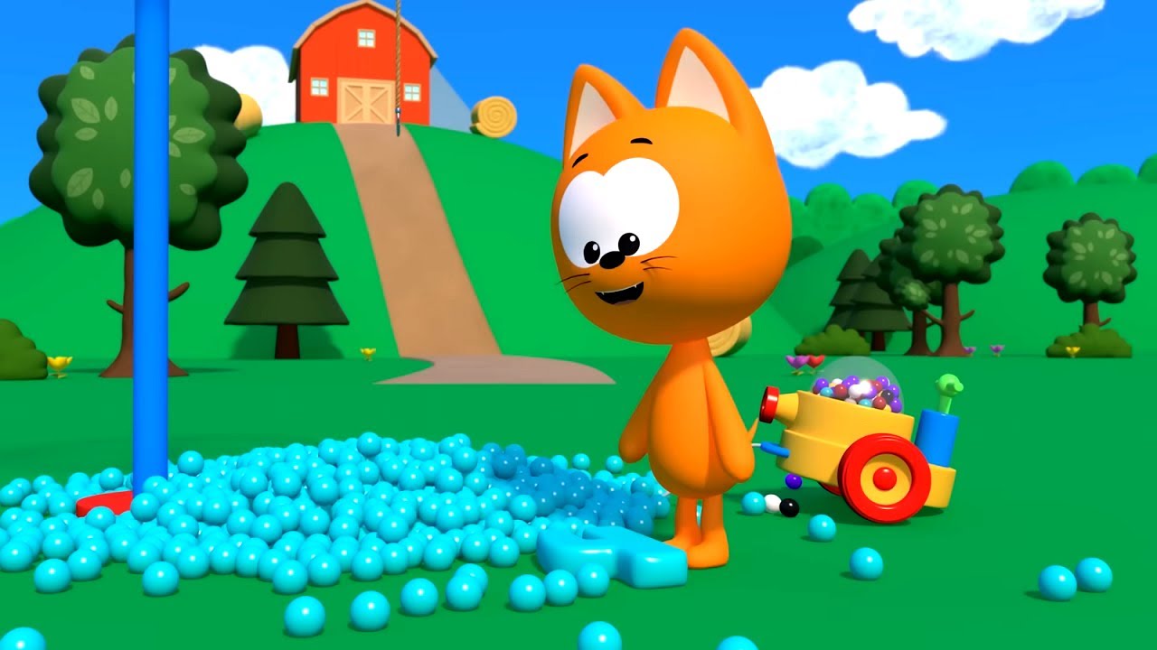 Kitty's Games - Learning colors with Kitten all series - compilation - premiere on the channel