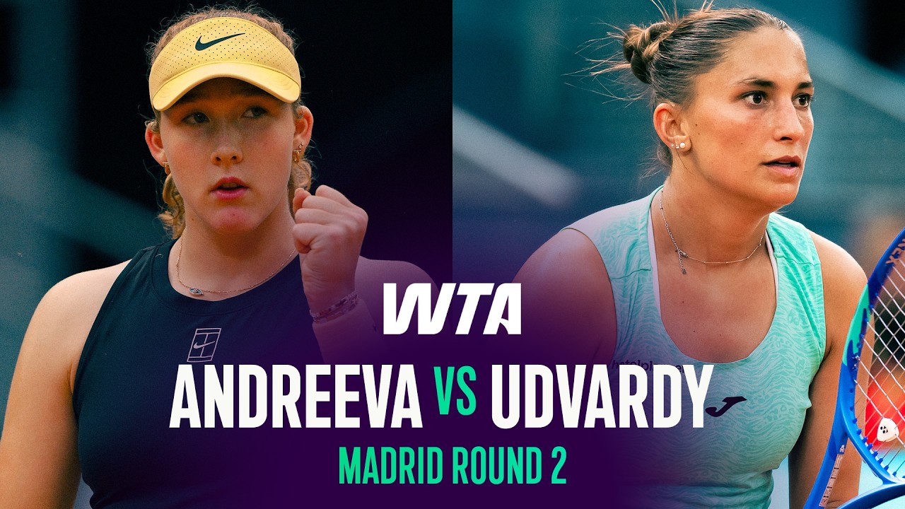 Andreeva vs. Udvardy | Madrid R2 Highlights 🎾