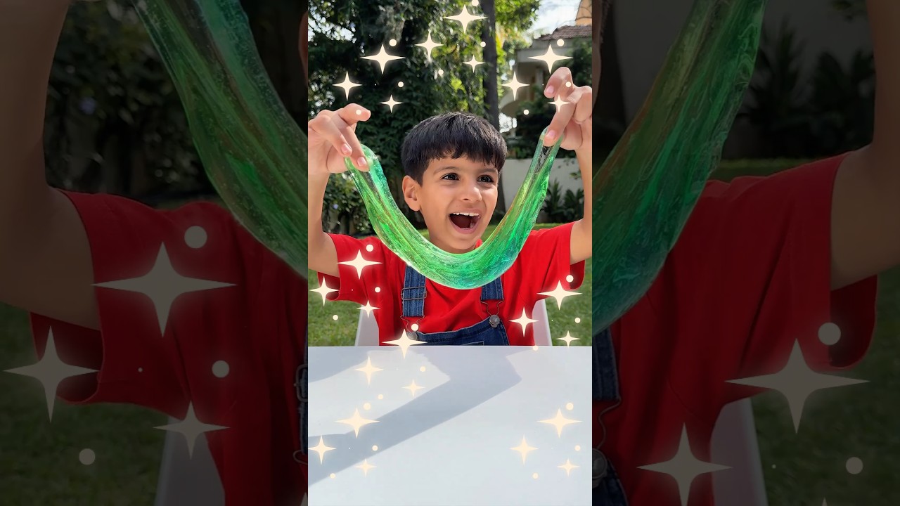 Kids Learn To Share Slime 🤗