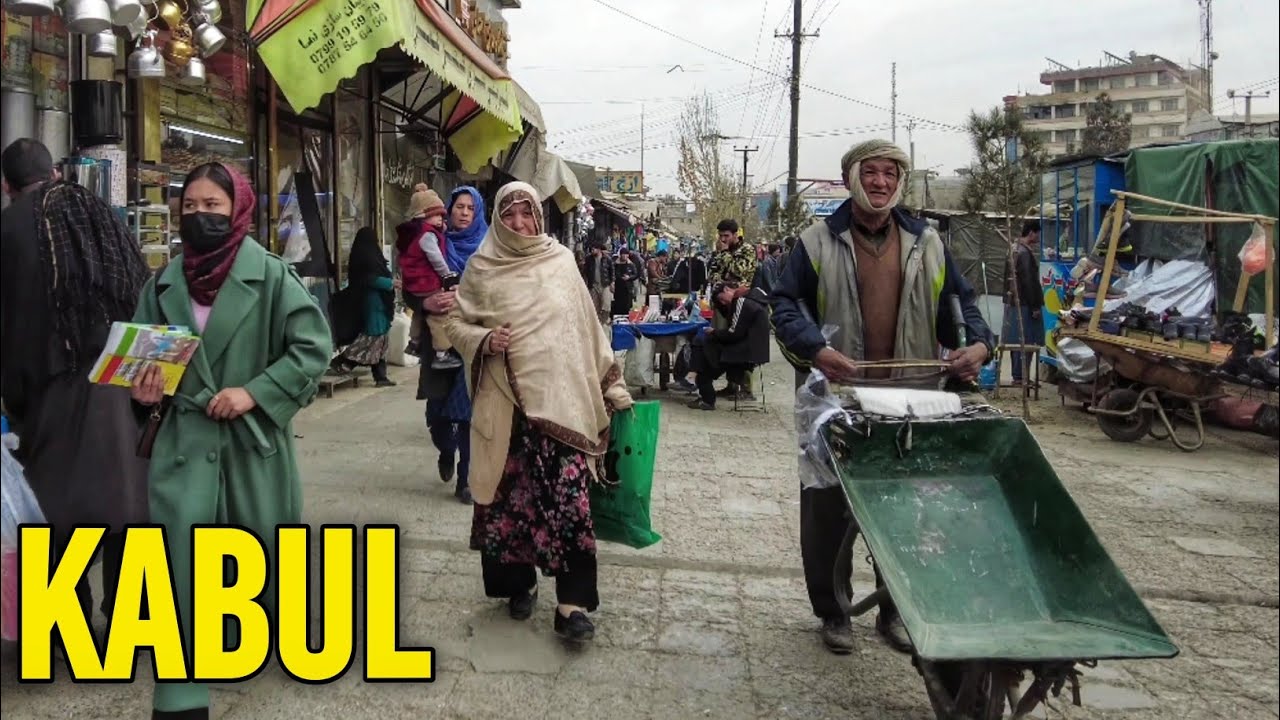 Afghanistan 4k, Kabul city Walking Tour 2025 [FULL WALK]