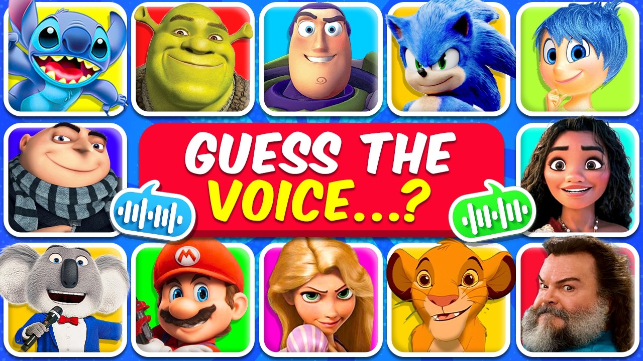 Guess Disney & Cartoon Characters by Voice 🎙️
