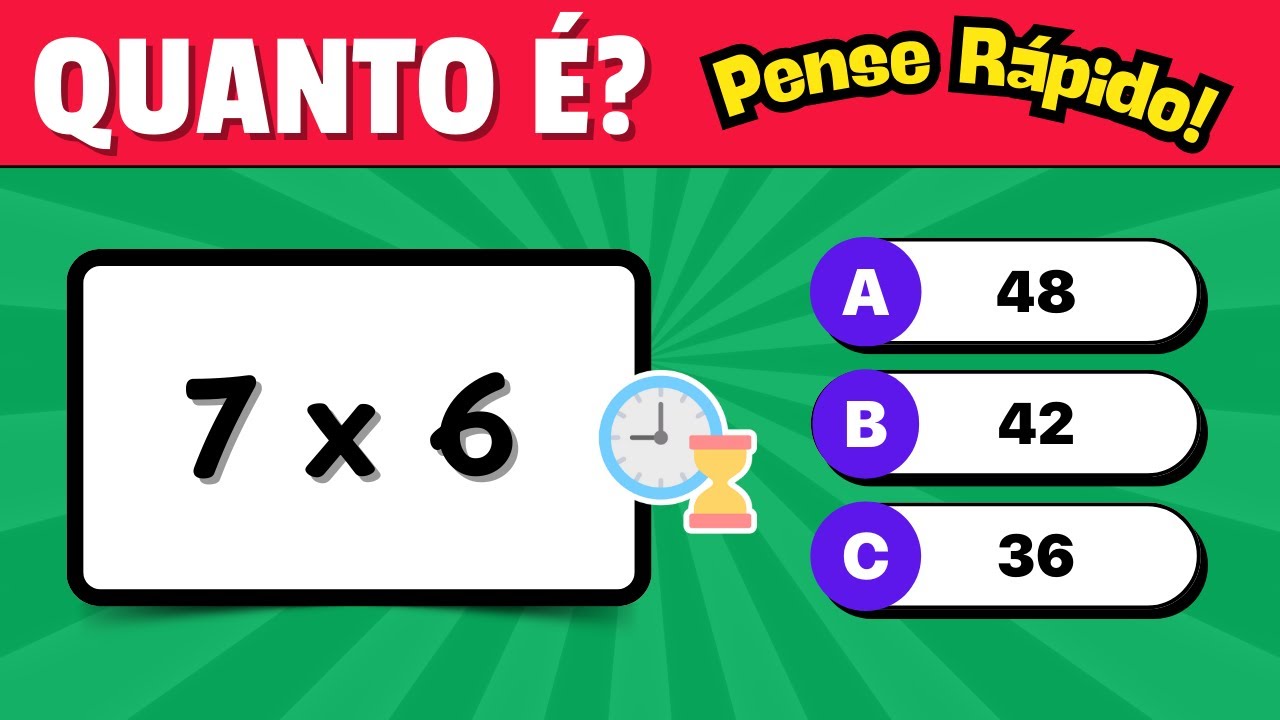 Desafios de Matemática: 20 Perguntas de Multiplicação para Testar Seu Conhecimento! 🧠