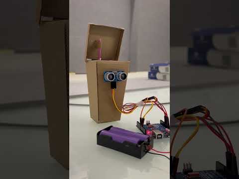 DIY Smart Dustbin using Arduino #roboarmy #ultrasonicsensor #scienceproject