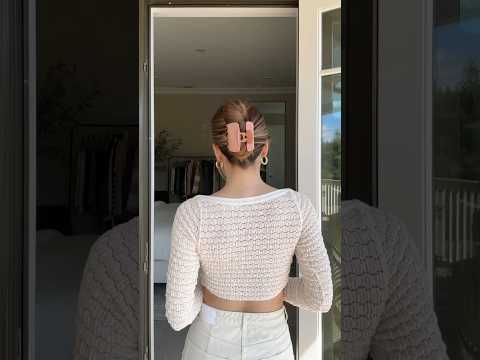 EASY TWISTED CLAW CLIP HAIRSTYLE