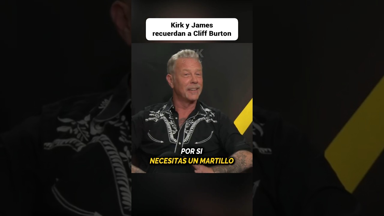 James Hetfield y Kirk Hammett Honran a Cliff Burton 🎸