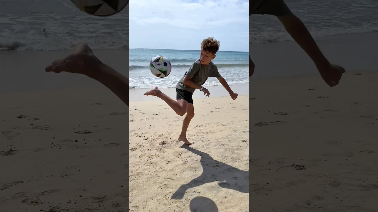 Epic Freestyle Football Skills on the Beach! 😱🔥 | Valeri Kostov