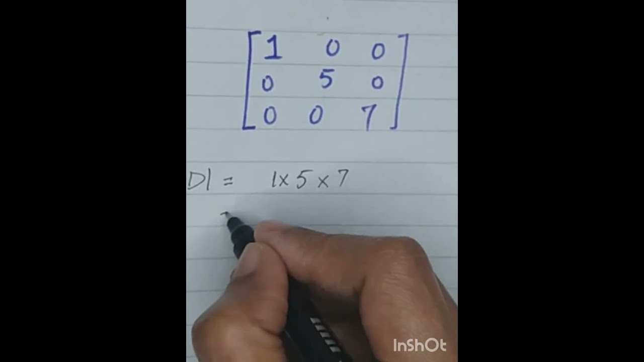 Quick & Easy Method to Find the Determinant of a Diagonal Matrix 🔢
