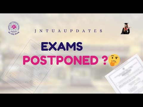 JNTUA//Exams Postponed/Not 2025