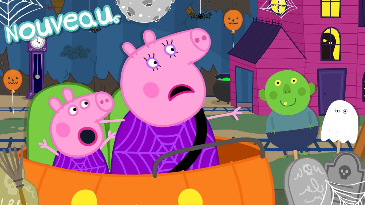 Peppa Pig et le Train Fantôme : Une aventure terrifiante et amusante 👻