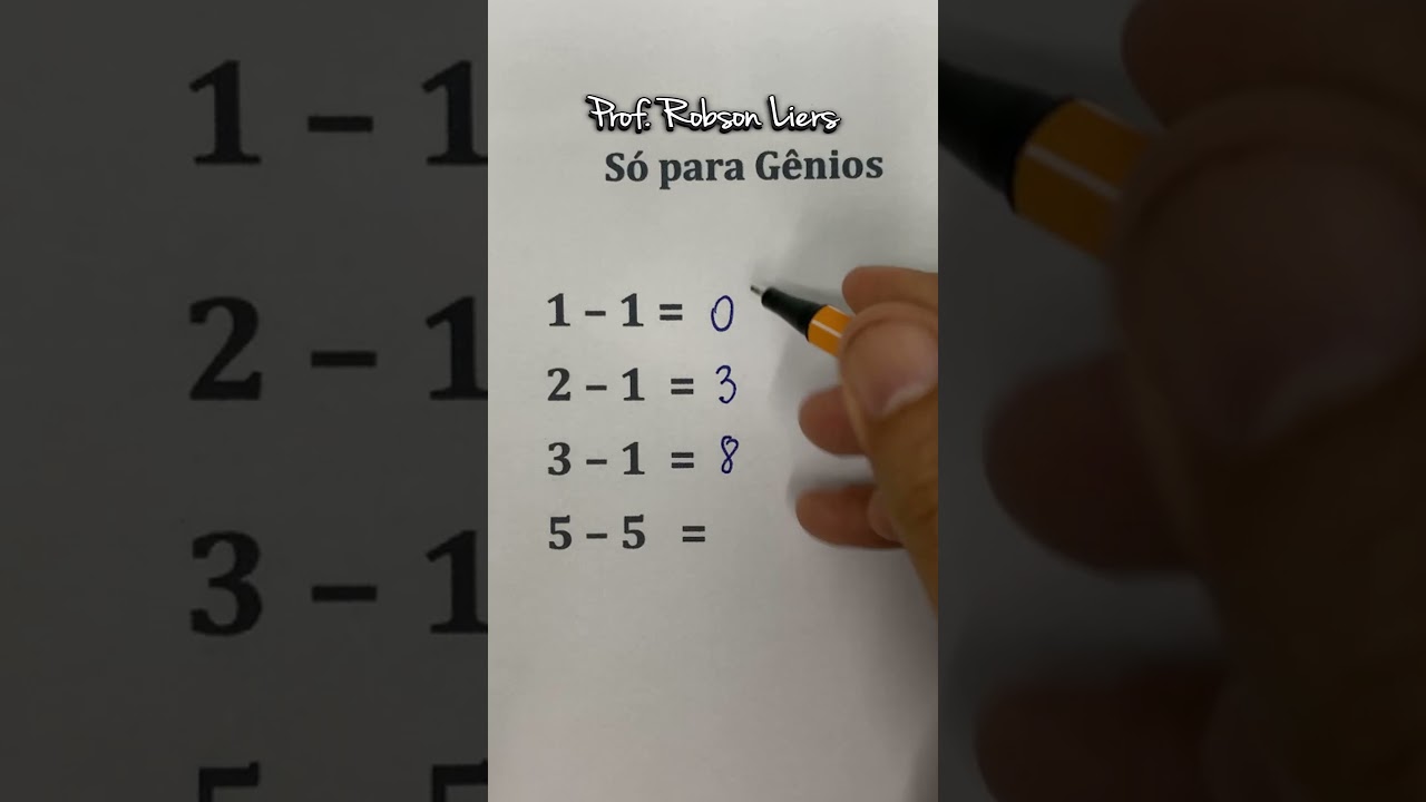 Teste para Gênios com Prof. Robson Liers