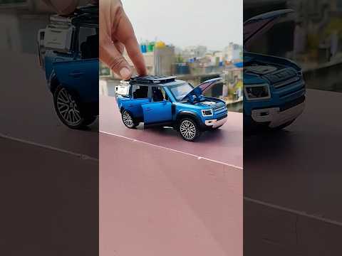 Land Rover Defender | Diecast Scale Model Miniature Unboxing | Mud offroad challenge 4x4 Range Rover