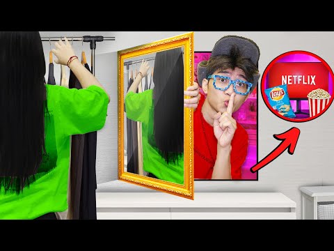 Aku Membuat Ruangan Cermin RAHASIA Untuk Sembunyi Dari Pacarku!!!