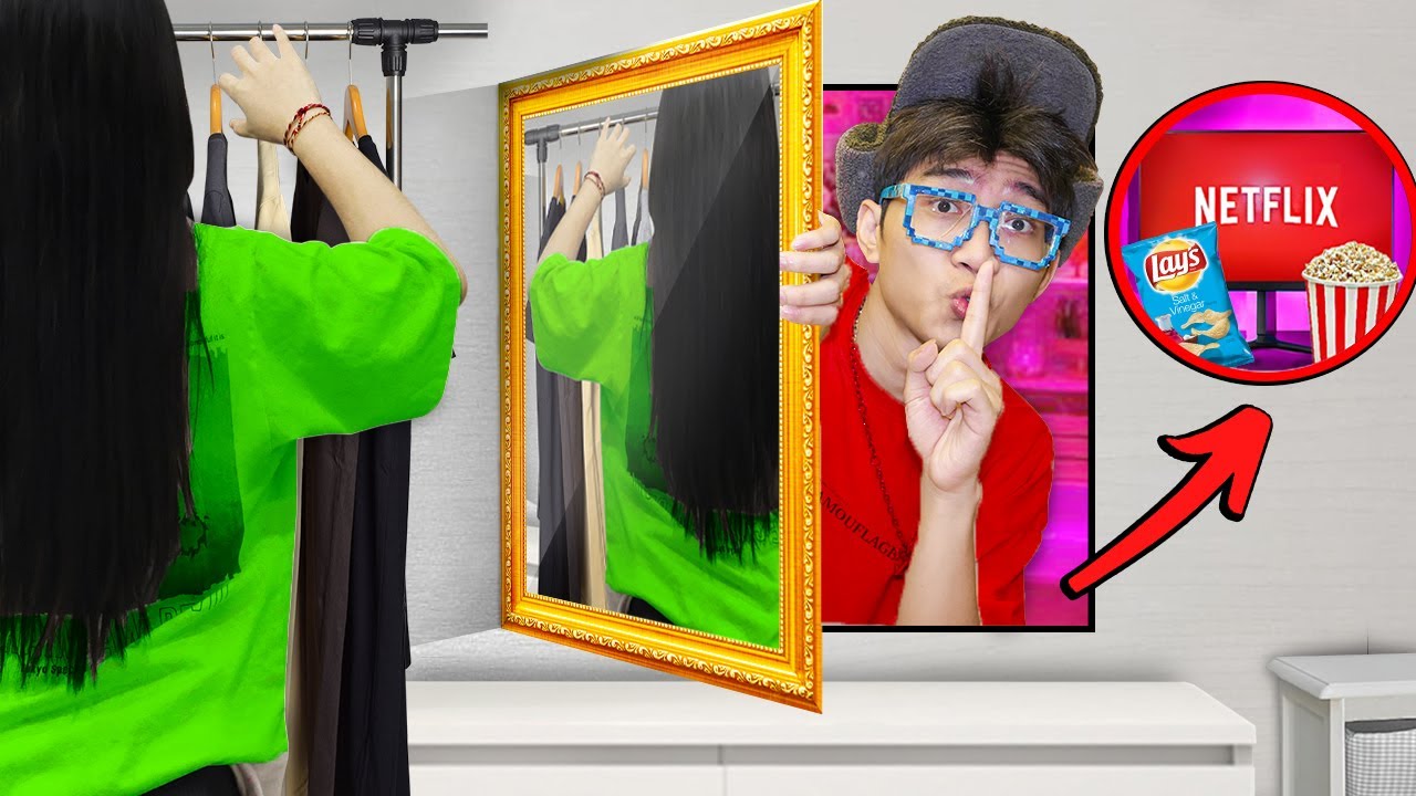 Membuat Ruang Cermin Rahasia untuk Sembunyi dari Pacar