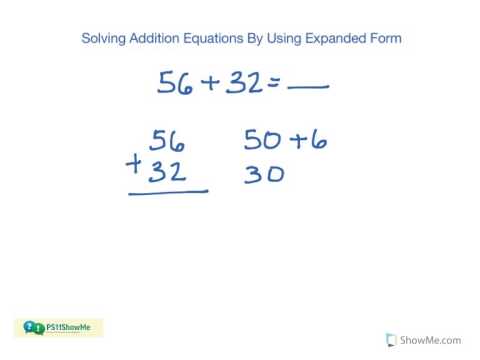 1st Grade Math: Addition -  Expanded Form (2-digit and 3-digit Numbers) (NO)