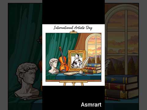International artists day #trendingnow #smartartandcrafts #abstractpainting #internationalartists