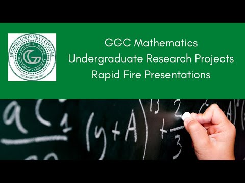 Undergrad Math Research Projects Rapid Fire Presentations