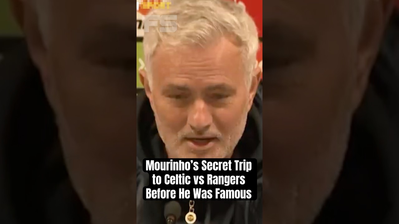 Jose Mourinho’s Hidden Journey to Celtic vs Rangers Before Stardom ⚽